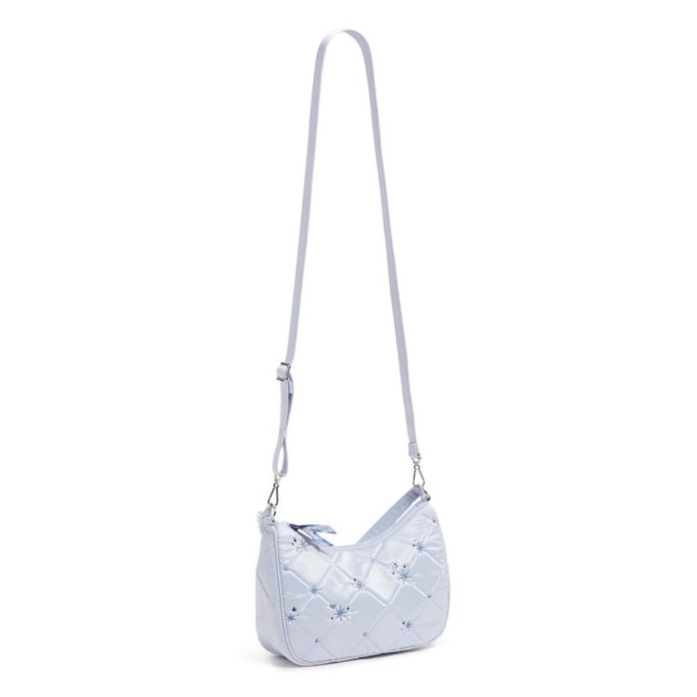 2 in 1 Cinderella X Vera Bradley Frannie Crossbody Bag Pearl Strap - Picture 5 of 13